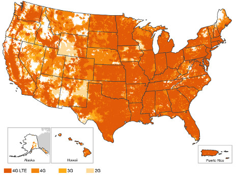 Wireless 4G LTE Coverage In United States & Canada - No-Wire Access