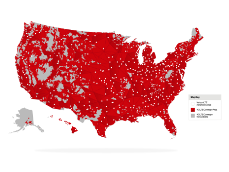 Verizon Coverage Map Verizon Coverage Map
